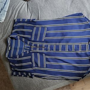 Blue Striped Blouse